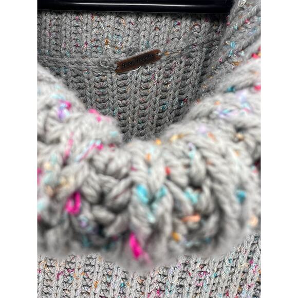 Free People FP Leo Tunic Silver Gleam Sweater sz XS - Picture 4 of 4